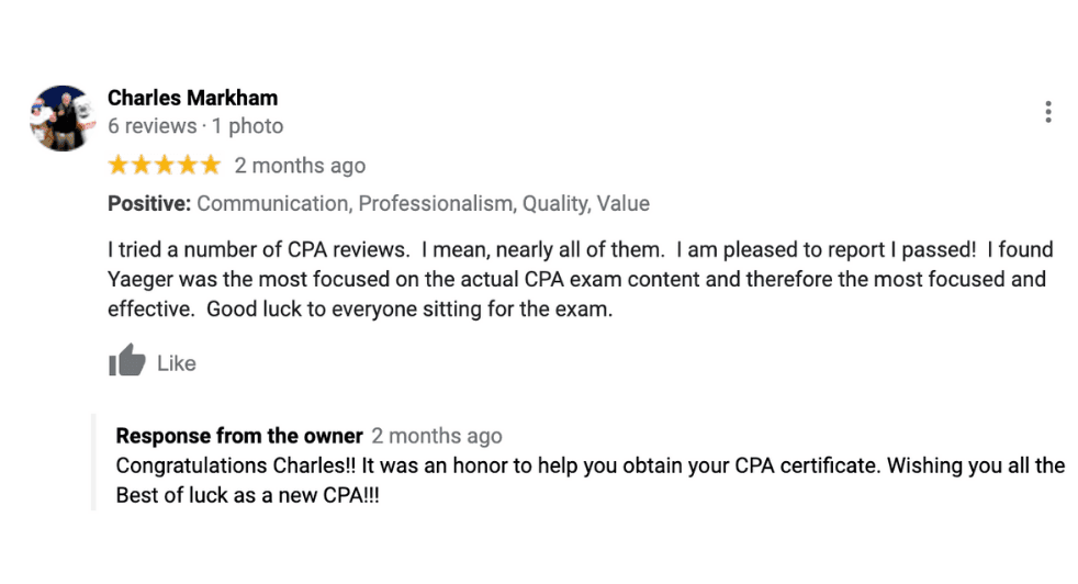 Google Review CPA Exam